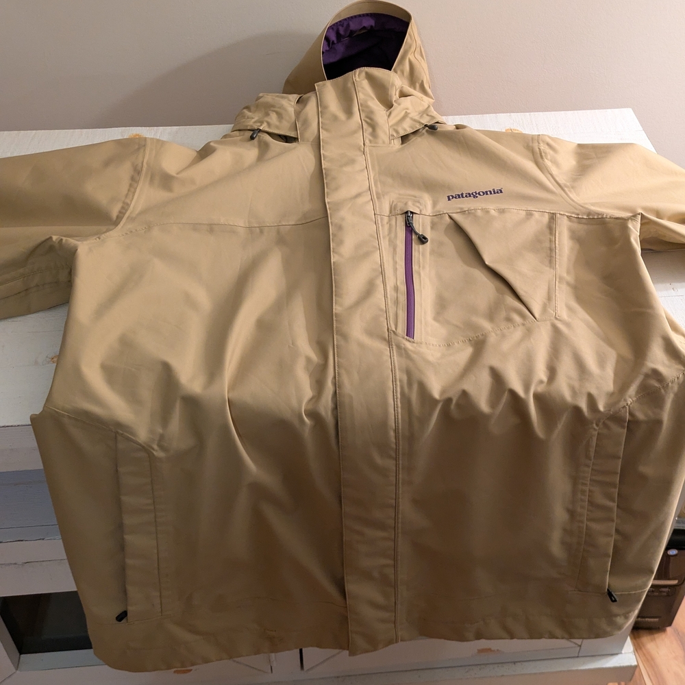 Patagonia Tan Hooded Jacket